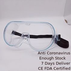 Κίνα Απομόνωσης ιατρικό προστατευτικό Eyewear συνήθειας PC χρώμα πλαισίων φακών άσπρο προμηθευτής