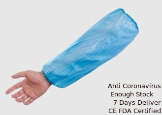 Κίνα Εύκολη HDPE καλύψεων μανικιών ένδυσης μίας χρήσης υλική φιλική υγιεινή δερμάτων προμηθευτής